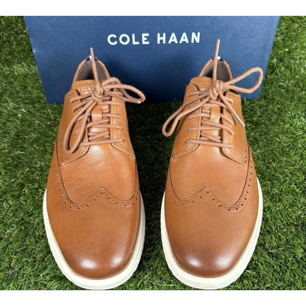 Cole Haan Grand Wingtip Leather Oxford Sneaker Shoes C36939 Men's 9.5 New - Picture 5 of 5